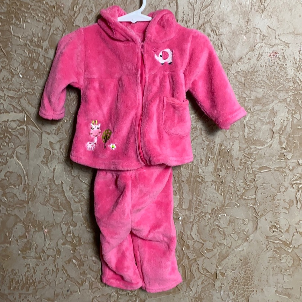 Coney Isle Pink Hooded Jacket and Pants Set